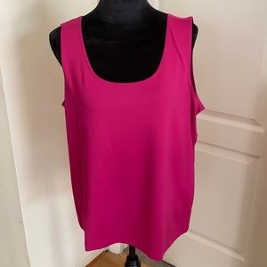 Chico’s Fuschia Tank Top Size 3 (12-14)